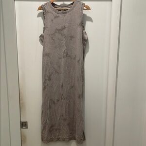 Gray tie-dye Sleeveless Dress